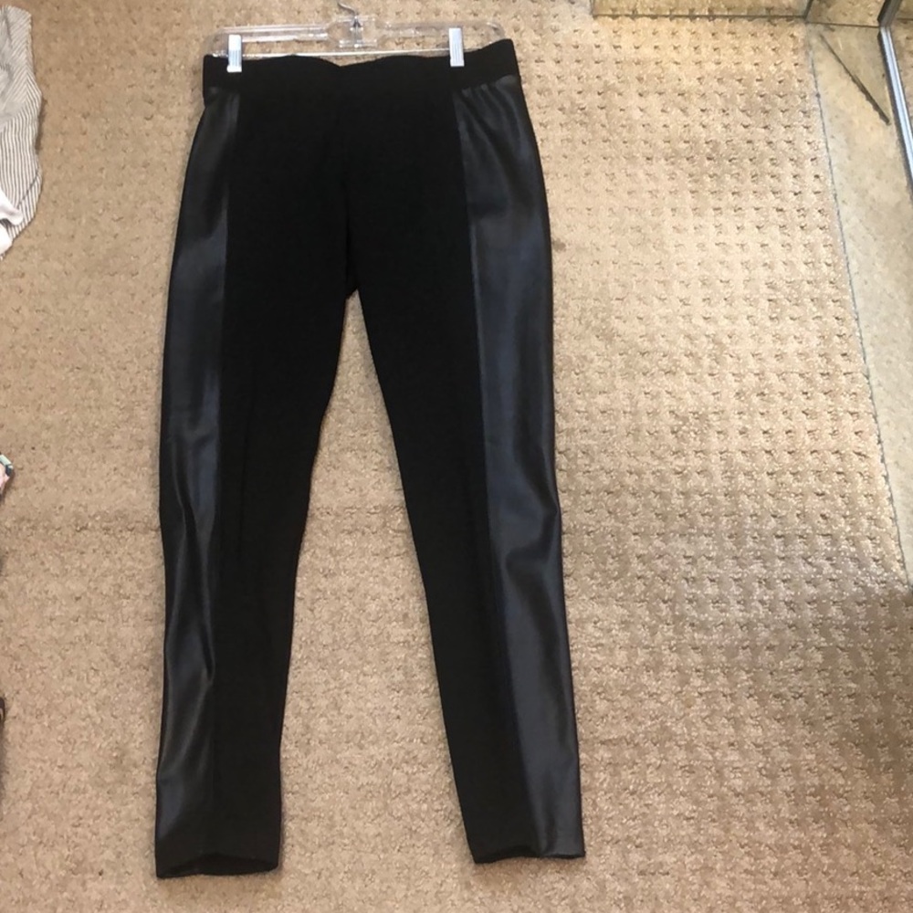 CAbi Bexley Black Faux Leather Leggings